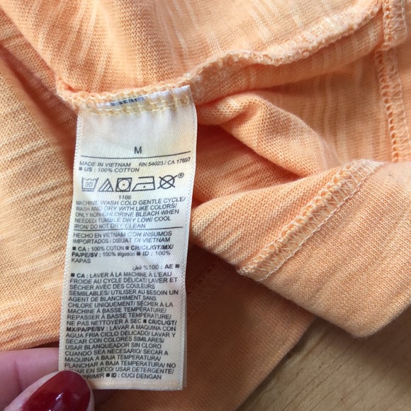Old Navy Peach Colored Relaxed Fit Tee Shirt Dress Brand New with Tags S⦠- Picture 8 of 11
